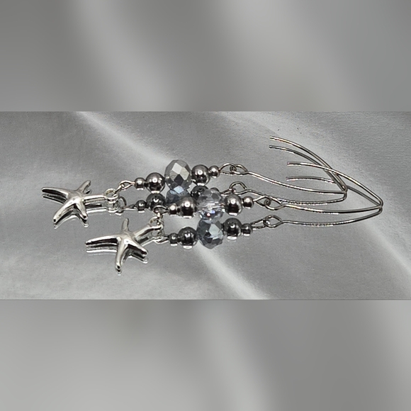 Silver Starfish Jewelry Set - Picture 10 of 12
